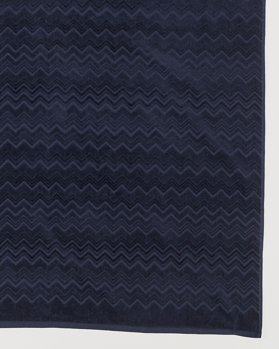 Herr | Textilier | Missoni Home | Chalk Bath Towel 70x115cm Navy