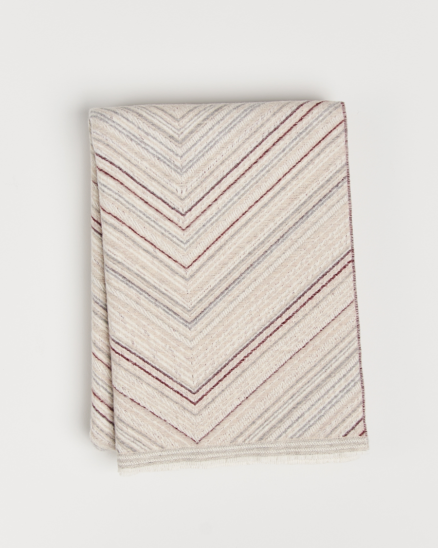 Herr | Textilier | Missoni Home | Catullo Wool Throw 130x190cm Beige