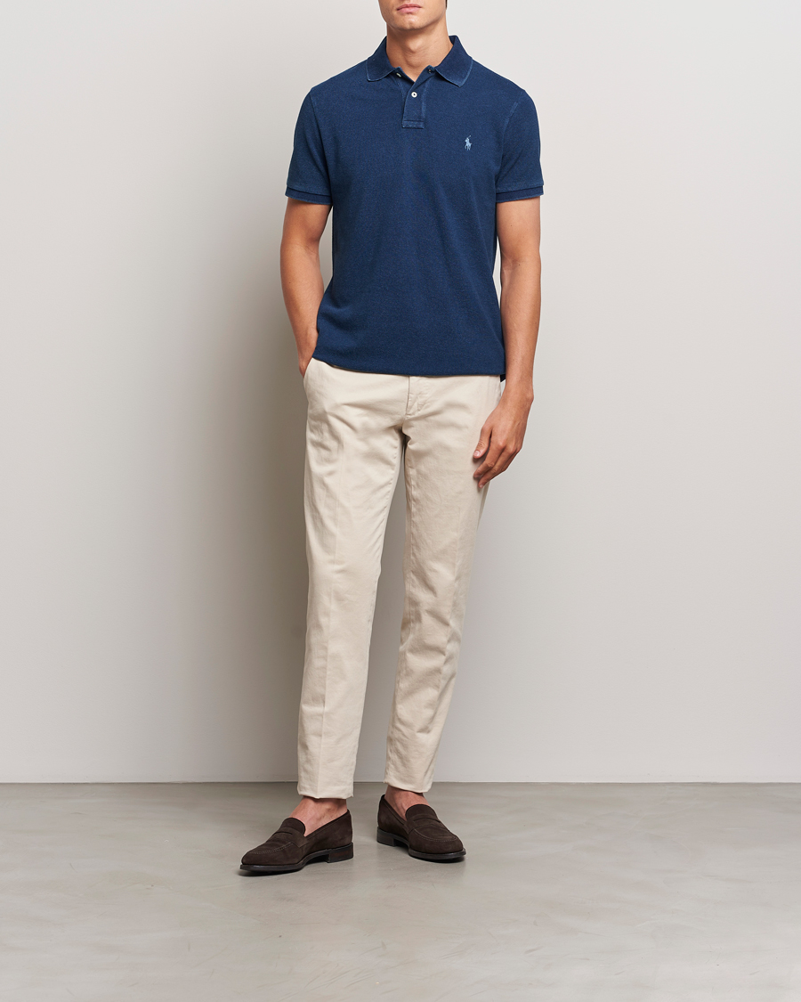 Herr | Pikéer | Polo Ralph Lauren | Custom Slim Fit Polo Dark Indigo