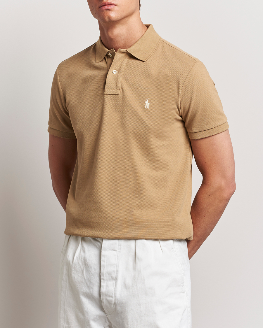 Herr | Senast inkommet | Polo Ralph Lauren | Custom Slim Fit Polo Café Tan