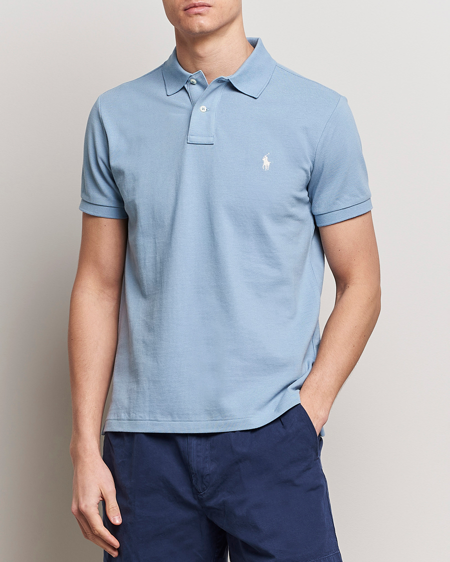 Herr | Senast inkommet | Polo Ralph Lauren | Custom Slim Fit Polo Vessel Blue