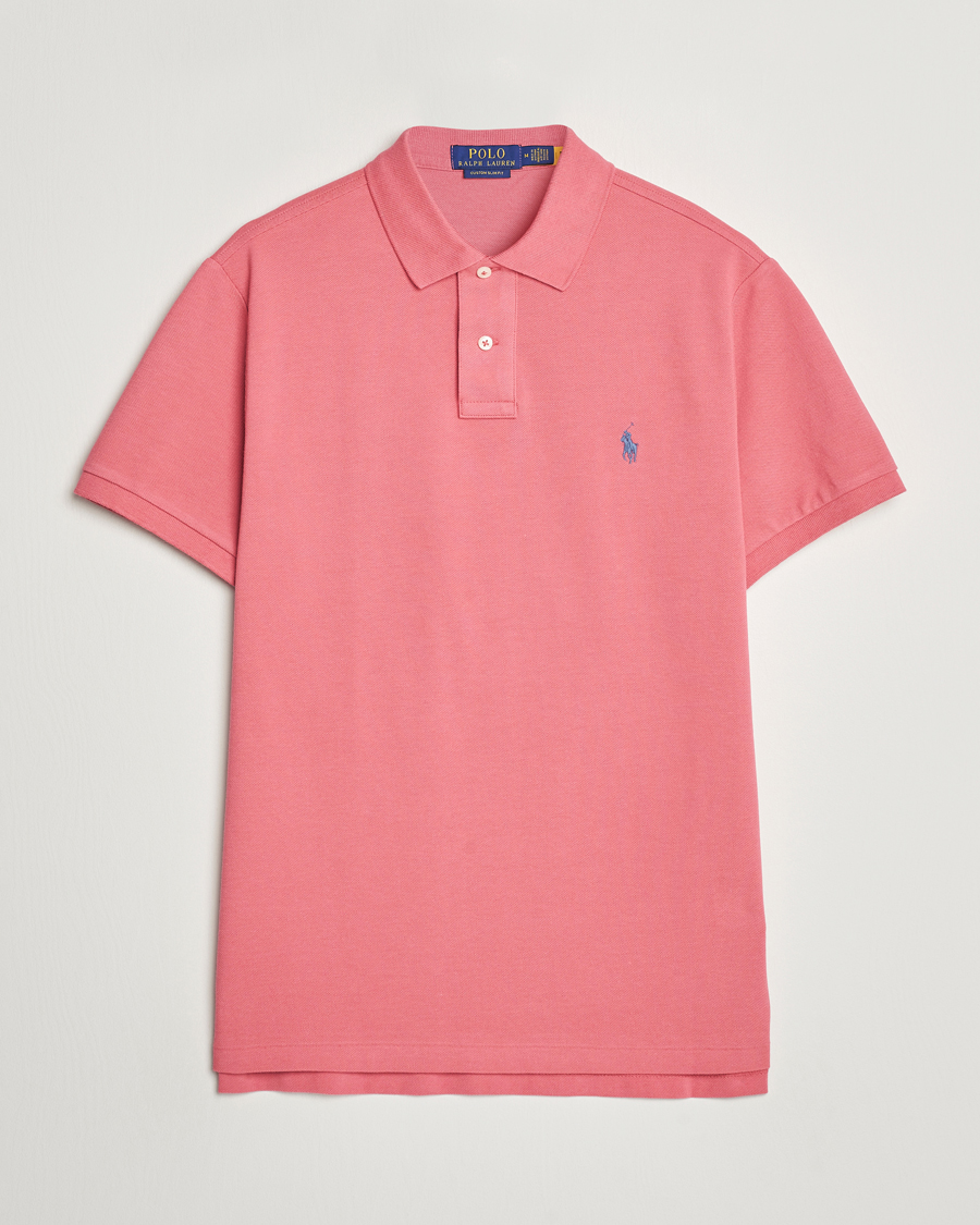 Herr | Pikéer | Polo Ralph Lauren | Custom Slim Fit Polo Adirondack Red