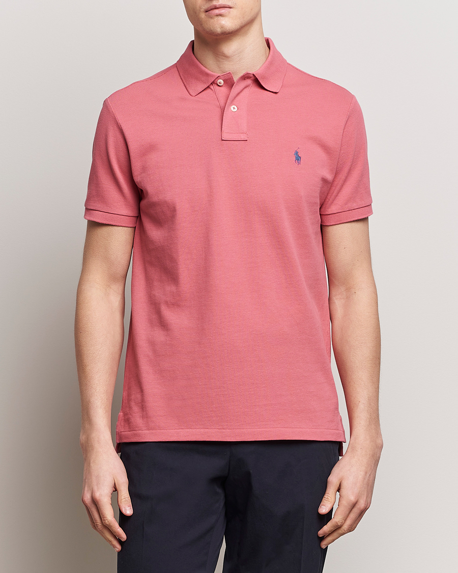 Herr | Senast inkommet | Polo Ralph Lauren | Custom Slim Fit Polo Adirondack Red