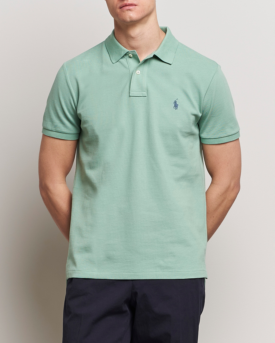 Herr | Kortärmade pikéer | Polo Ralph Lauren | Custom Slim Fit Polo Faded Mint