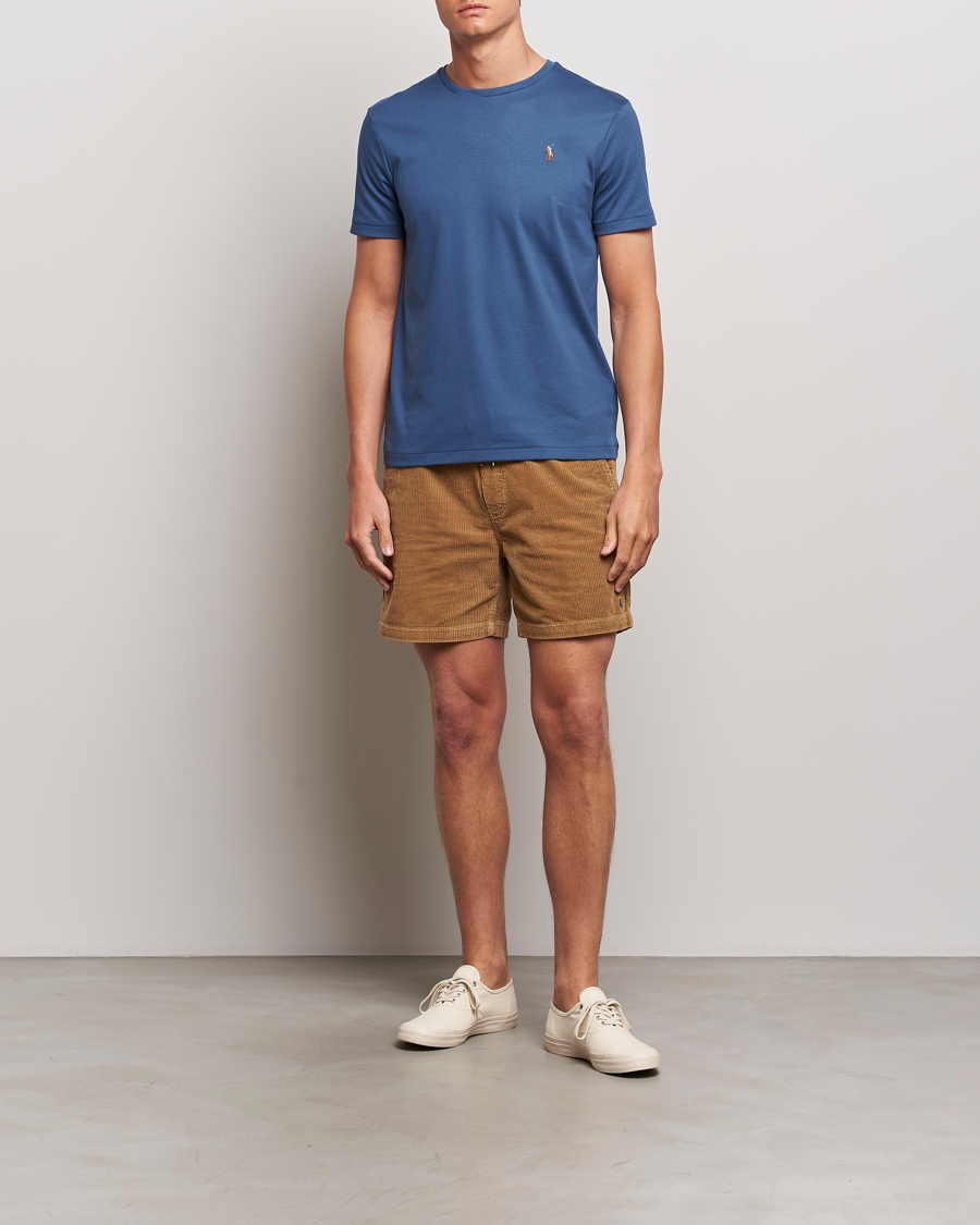 Herr | T-Shirts | Polo Ralph Lauren | Luxury Pima Cotton Crew Neck T-Shirt Clancy Blue