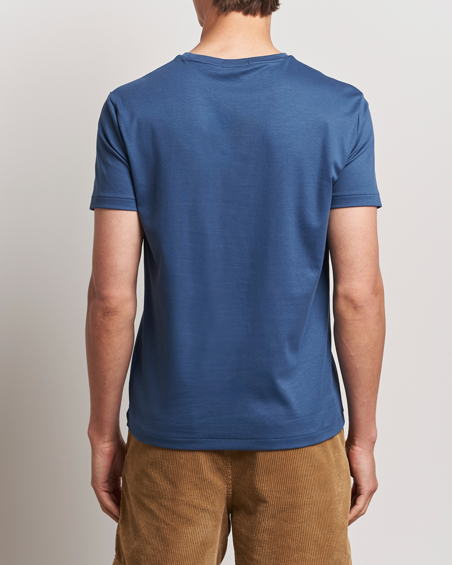 Herr | T-Shirts | Polo Ralph Lauren | Luxury Pima Cotton Crew Neck T-Shirt Clancy Blue