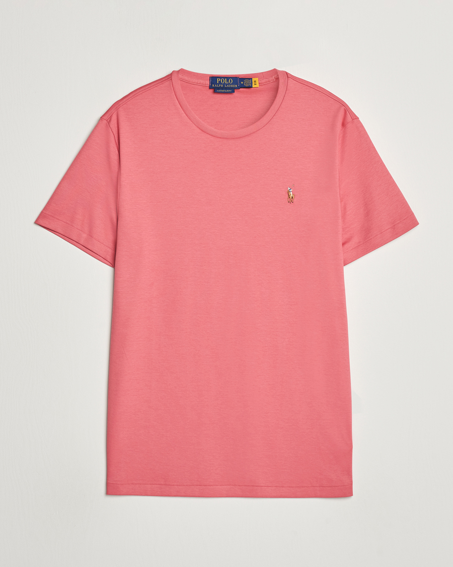 Herr | T-Shirts | Polo Ralph Lauren | Luxury Pima Cotton Crew Neck T-Shirt Adirondack Red