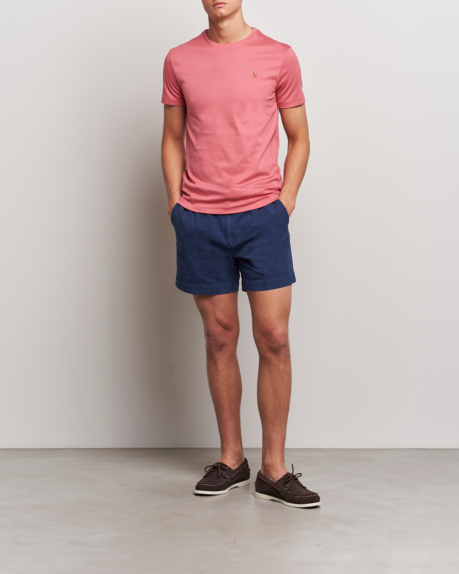 Herr | T-Shirts | Polo Ralph Lauren | Luxury Pima Cotton Crew Neck T-Shirt Adirondack Red