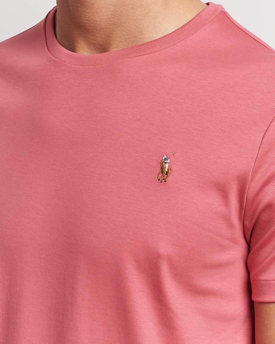 Herr | T-Shirts | Polo Ralph Lauren | Luxury Pima Cotton Crew Neck T-Shirt Adirondack Red