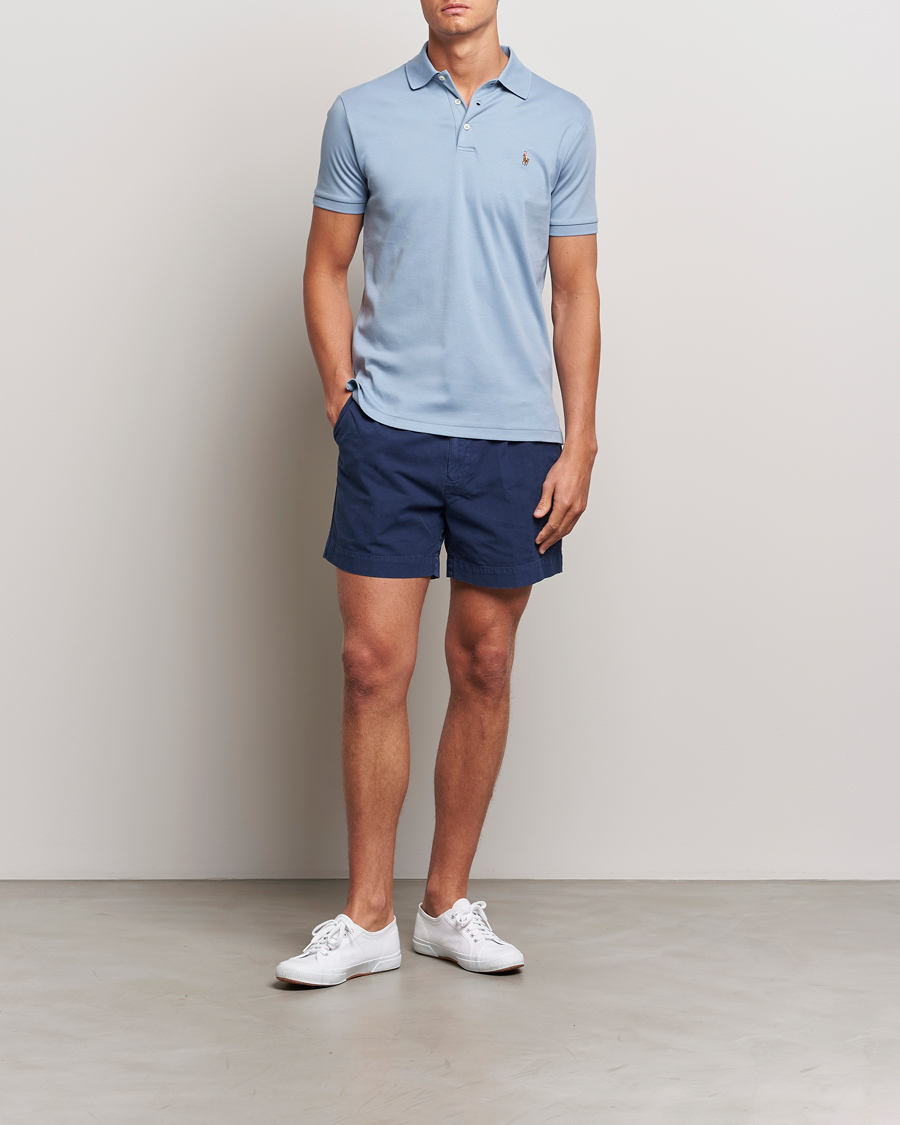 Herr | Pikéer | Polo Ralph Lauren | Luxury Pima Cotton Polo Vessel Blue
