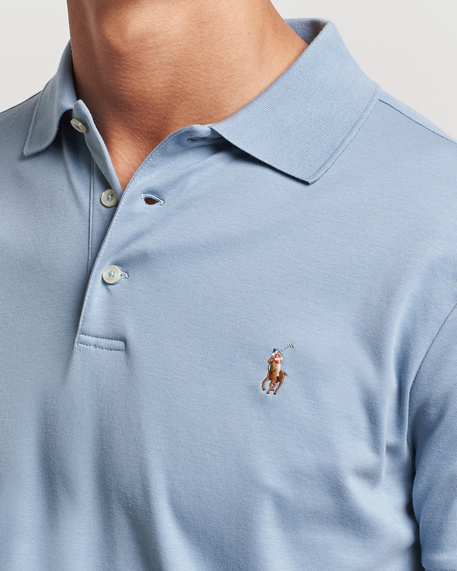 Herr | Pikéer | Polo Ralph Lauren | Luxury Pima Cotton Polo Vessel Blue