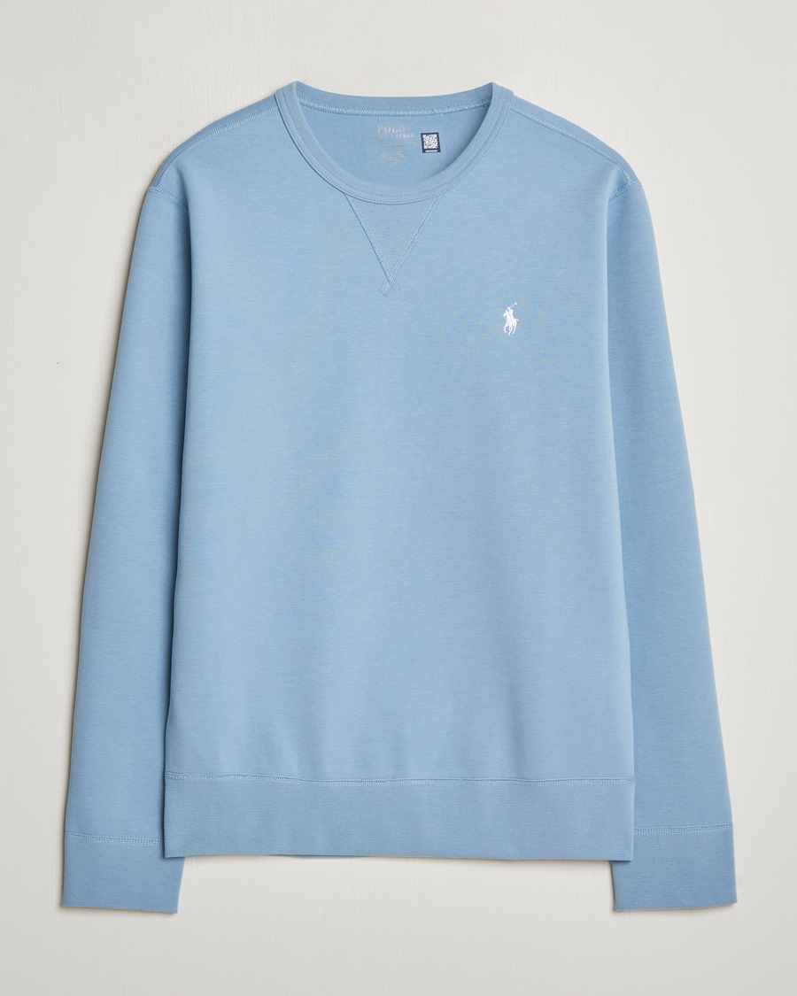 Herr | Tröjor | Polo Ralph Lauren | Tech Double Knit Crew Neck Sweatshirt Vessel Blue