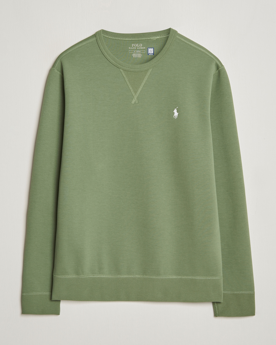 Herr | Tröjor | Polo Ralph Lauren | Tech Double Knit Crew Neck Sweatshirt Cargo Green