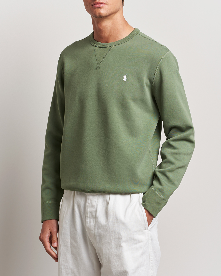 Herr | Tröjor | Polo Ralph Lauren | Tech Double Knit Crew Neck Sweatshirt Cargo Green
