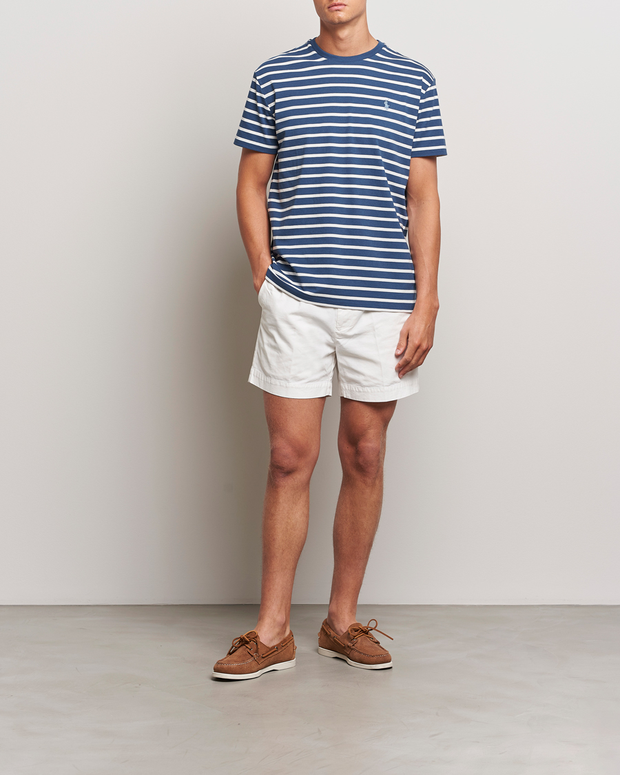 Herr | T-Shirts | Polo Ralph Lauren | Striped Crew Neck T-Shirt Clancy Blue/Nevis