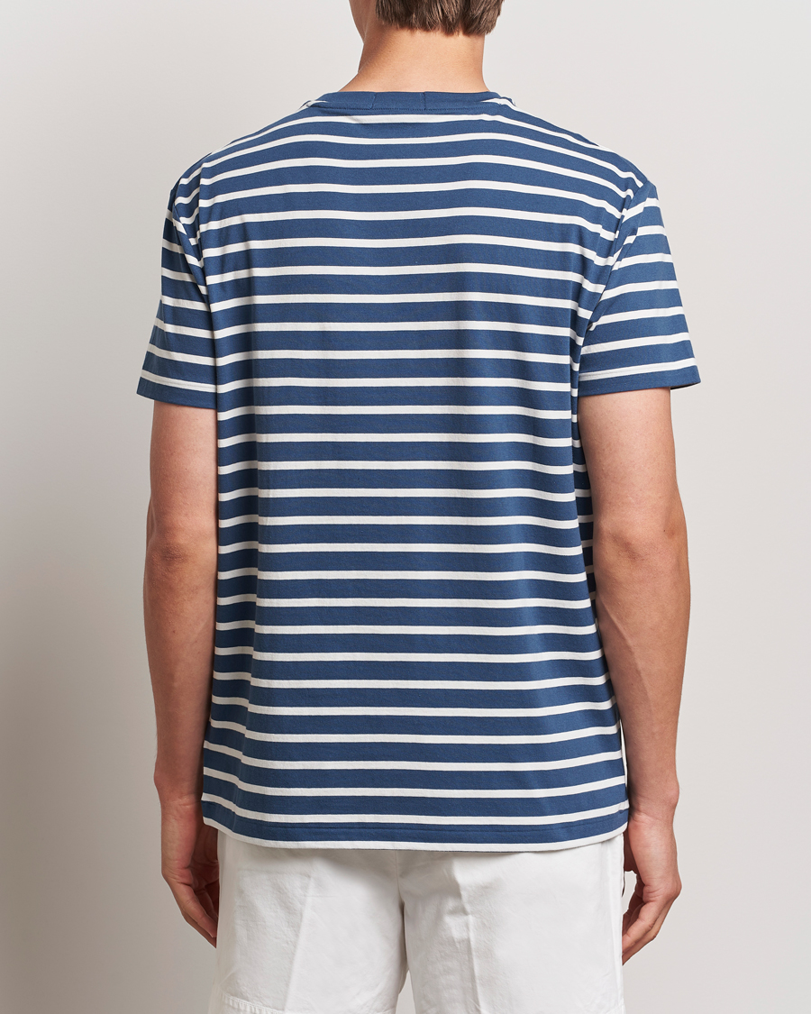 Herr | T-Shirts | Polo Ralph Lauren | Striped Crew Neck T-Shirt Clancy Blue/Nevis