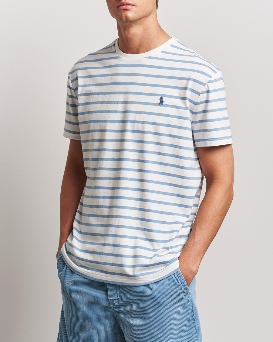 Herr |  | Polo Ralph Lauren | Striped Crew Neck T-Shirt Nevis/Vessel Blue