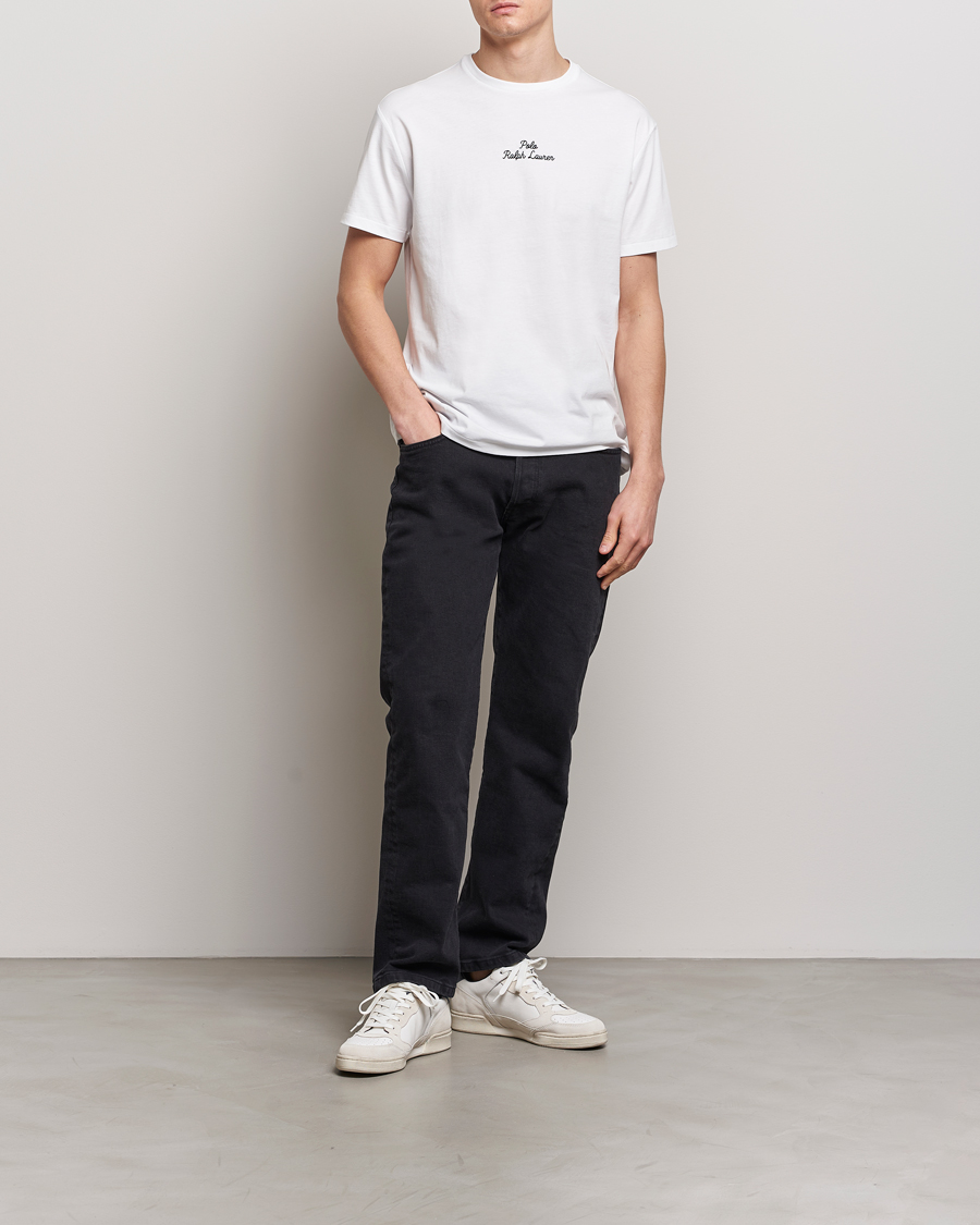 Herr | T-Shirts | Polo Ralph Lauren | Center Logo Crew Neck T-Shirt White