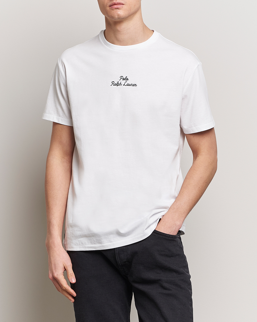 Herr | Senast inkommet | Polo Ralph Lauren | Center Logo Crew Neck T-Shirt White