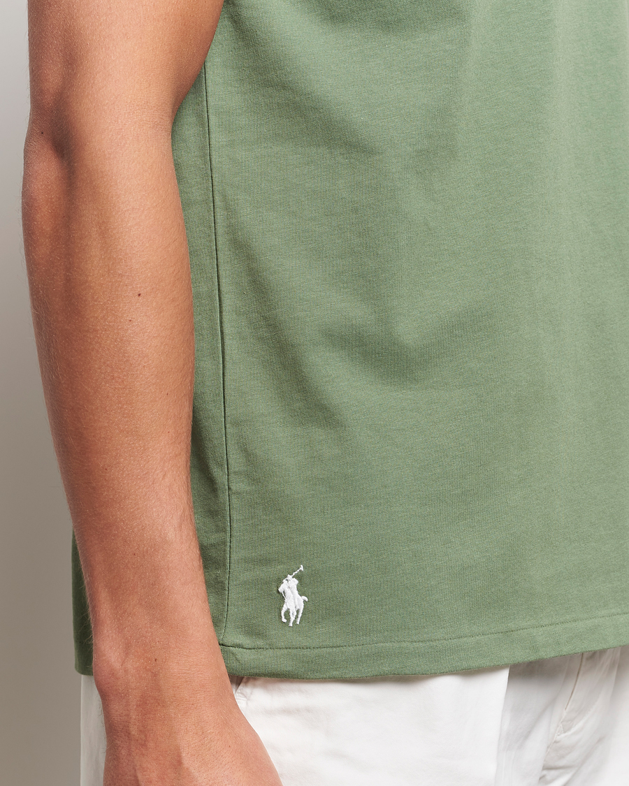 Herr | T-Shirts | Polo Ralph Lauren | Center Logo Crew Neck T-Shirt Cargo Green