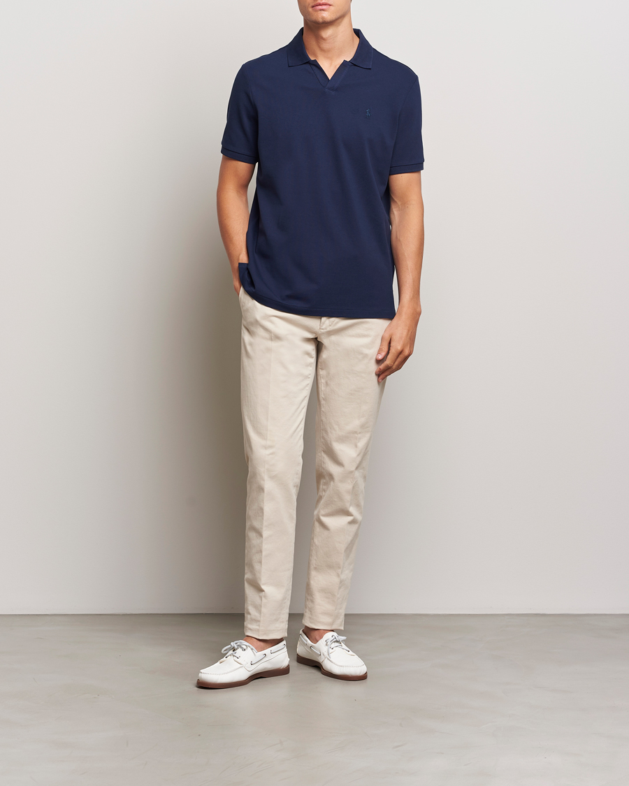 Herr | Pikéer | Polo Ralph Lauren | Classic Fit Open Collar Polo Refined Navy