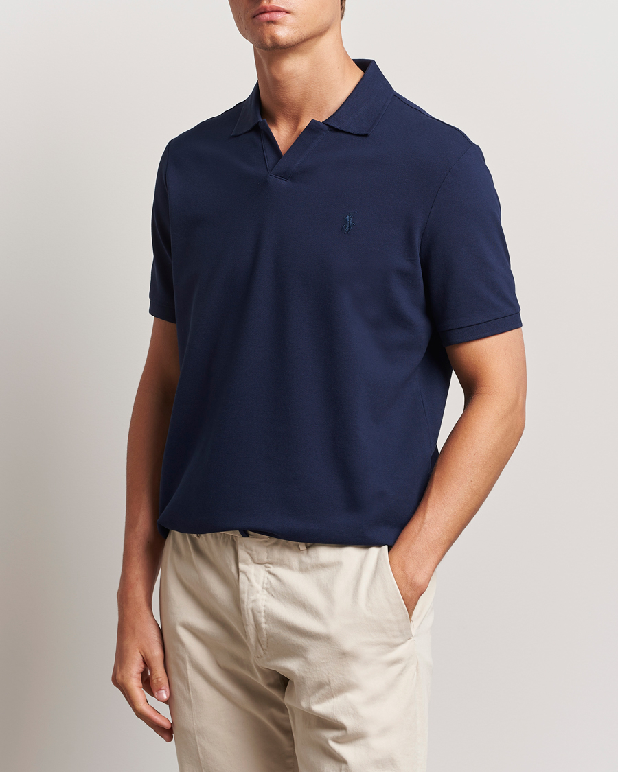 Herr | Polo Ralph Lauren | Polo Ralph Lauren | Classic Fit Open Collar Polo Refined Navy