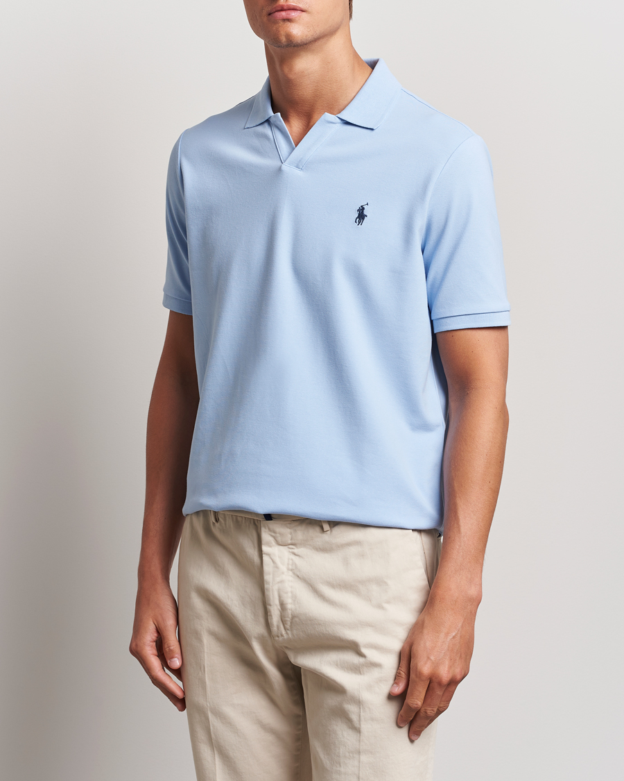 Herr | Pikéer | Polo Ralph Lauren | Classic Fit Open Collar Polo Office Blue