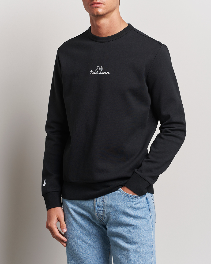 Herr | Senast inkommet | Polo Ralph Lauren | Center Logo Crew Neck Sweatshirt Black