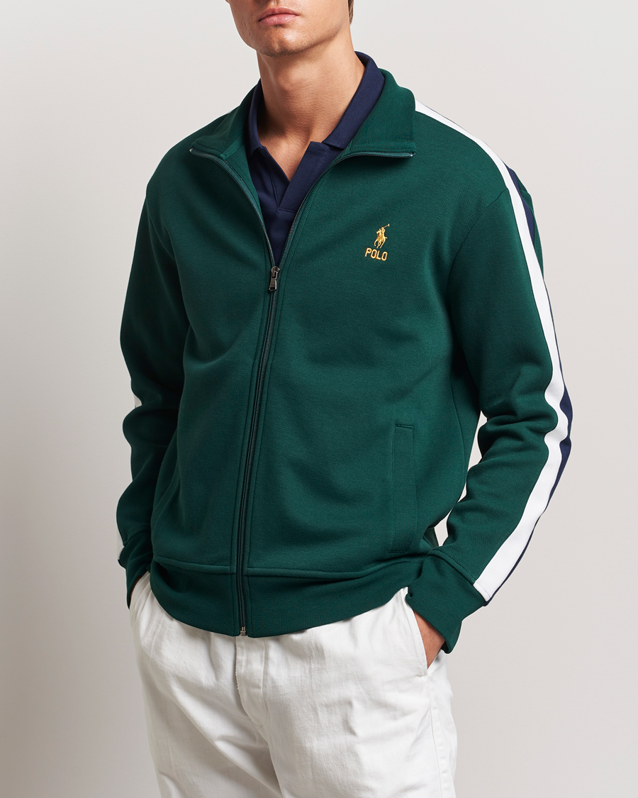Herr | Tröjor | Polo Ralph Lauren | Double Knit Taped Track Jacket Moss Agate