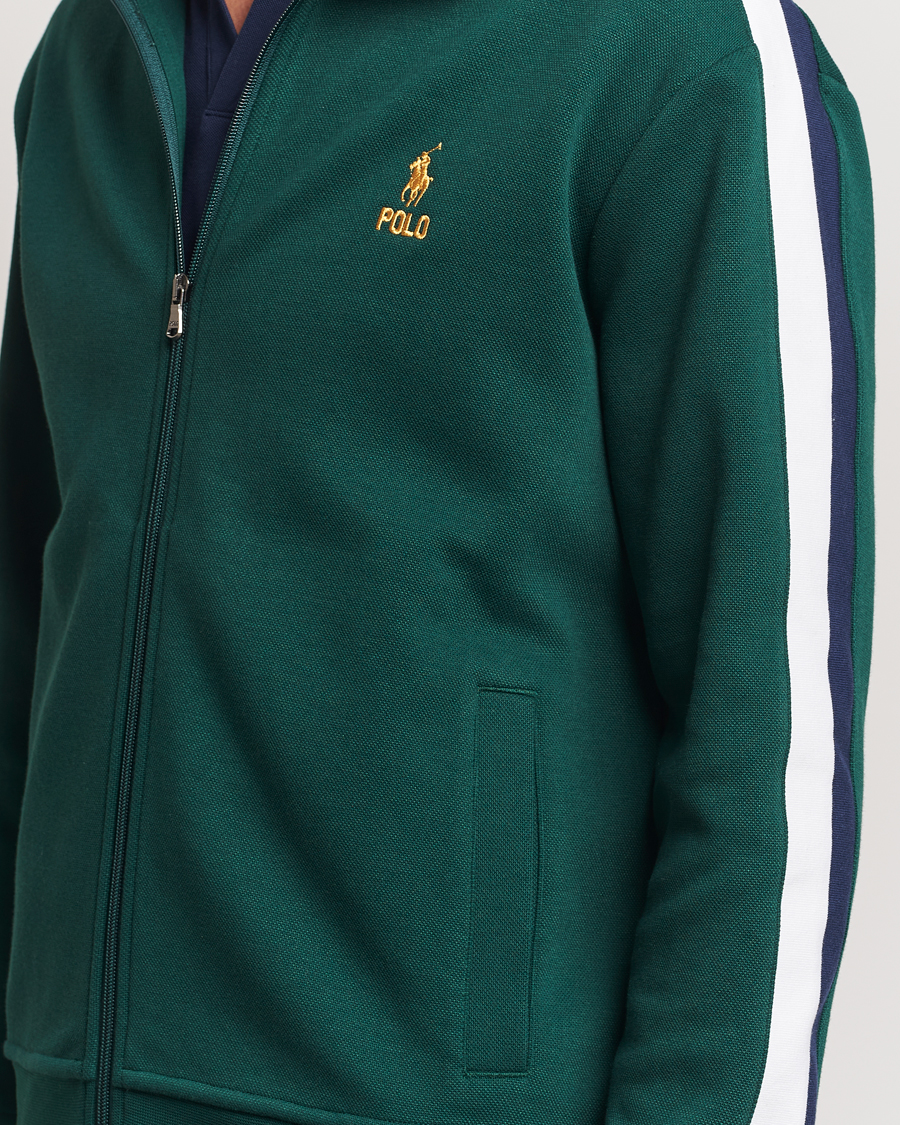 Herr | Tröjor | Polo Ralph Lauren | Double Knit Taped Track Jacket Moss Agate