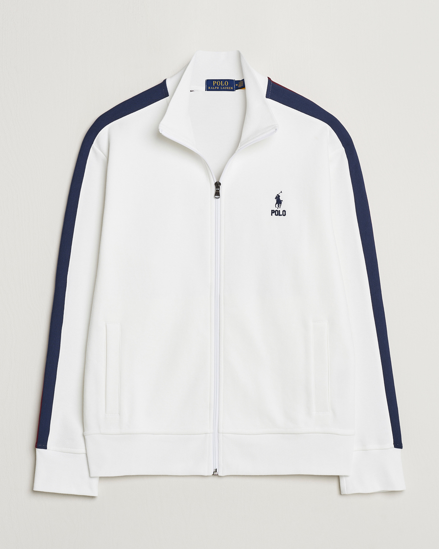 Herr | Tröjor | Polo Ralph Lauren | Double Knit Taped Track Jacket White