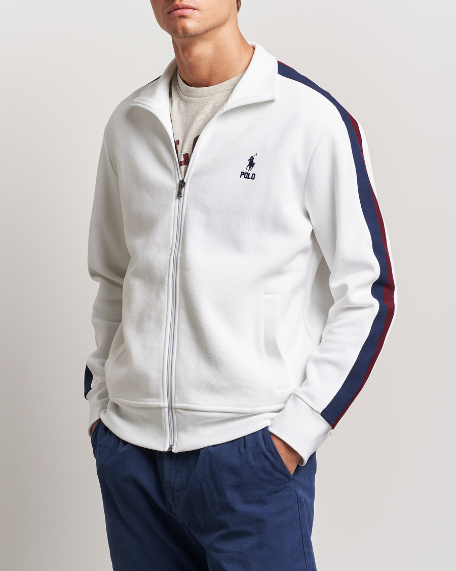 Herr | Tröjor | Polo Ralph Lauren | Double Knit Taped Track Jacket White