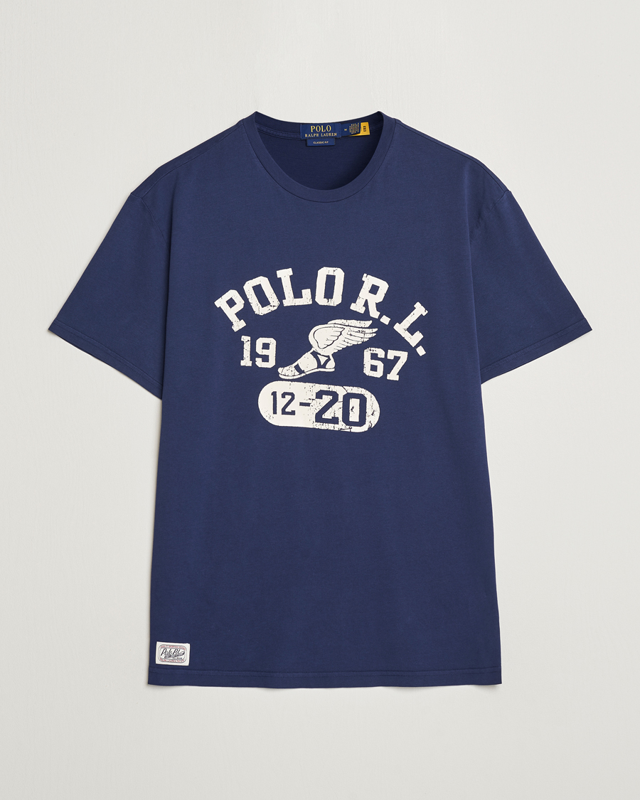 Herr | T-Shirts | Polo Ralph Lauren | Graphic Crew Neck T-Shirt Cruise Navy