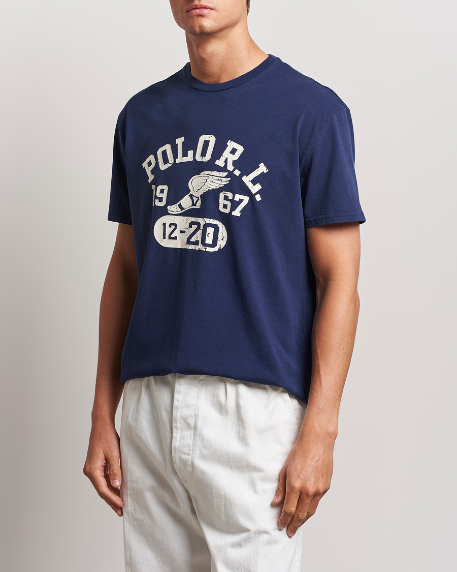 Herr | T-Shirts | Polo Ralph Lauren | Graphic Crew Neck T-Shirt Cruise Navy