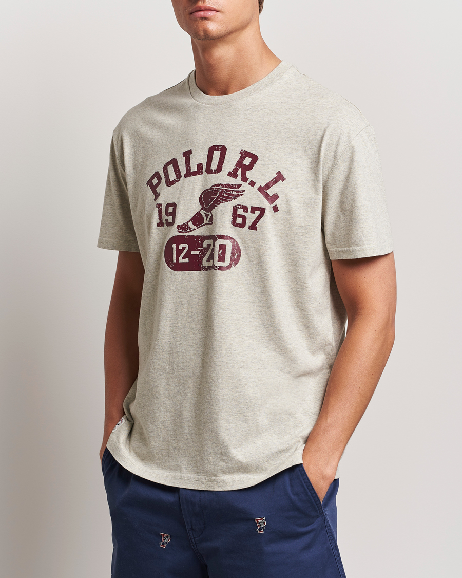 Herr | Senast inkommet | Polo Ralph Lauren | Graphic Crew Neck T-Shirt Light Vintage Heather