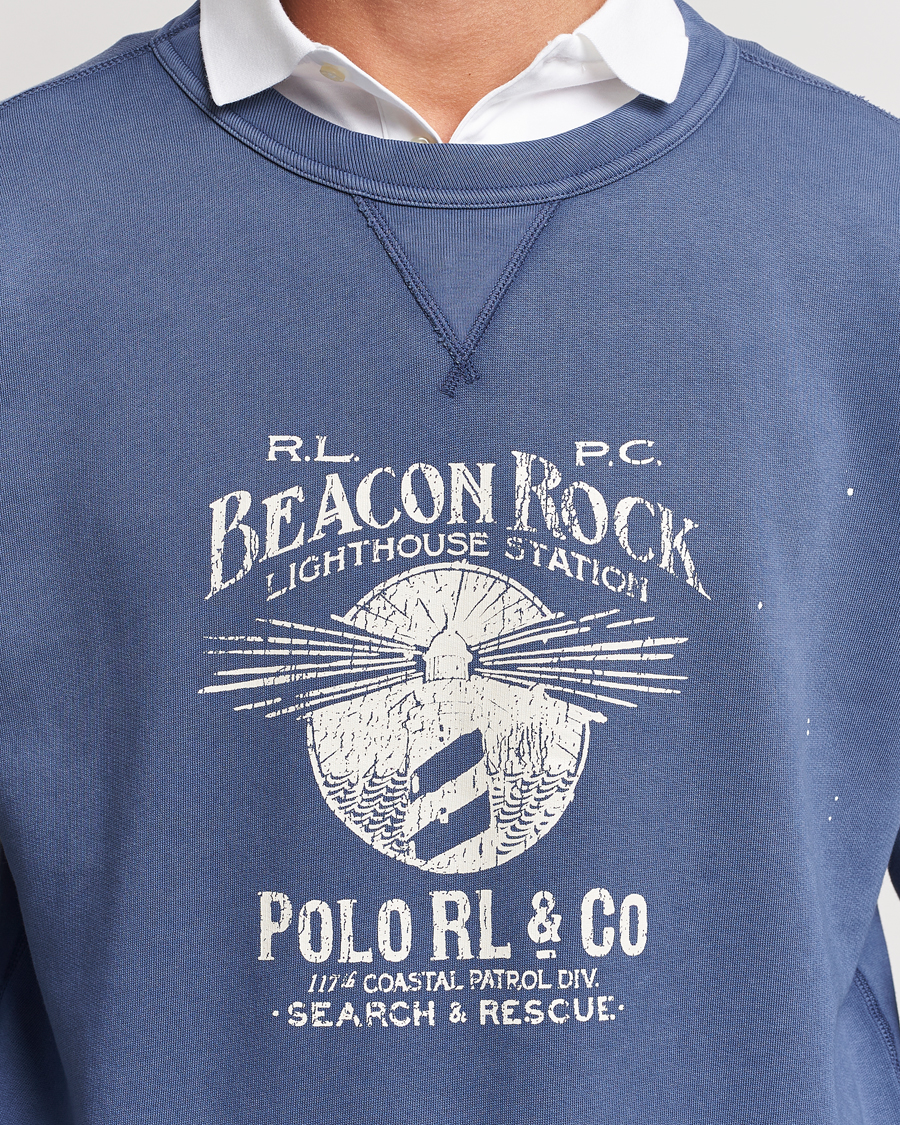 Herr | Tröjor | Polo Ralph Lauren | Graphic Fleece Sweatshirt Blue Heaven
