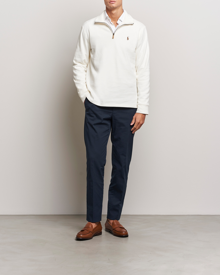 Herr | Tröjor | Polo Ralph Lauren | Double Knit Jaquard Half Zip Sweater Nevis