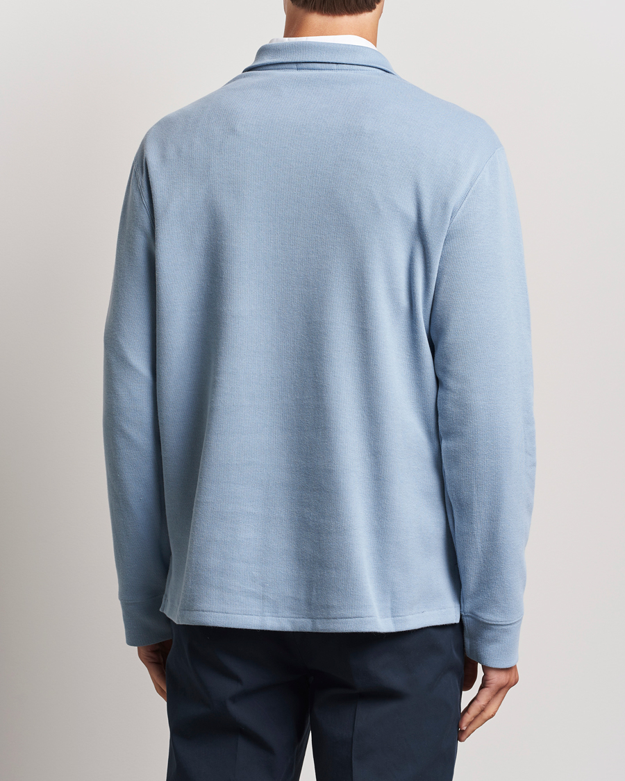 Herr | Tröjor | Polo Ralph Lauren | Double Knit Jaquard Half Zip Sweater Vessel Blue