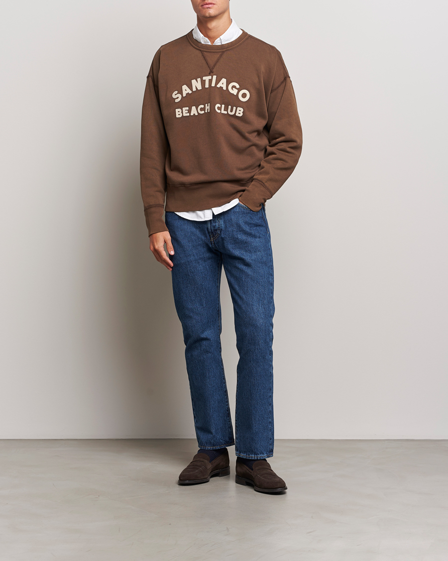 Herr | Tröjor | Polo Ralph Lauren | Graphic Vintage Fleece Sweatshirt Court Brown