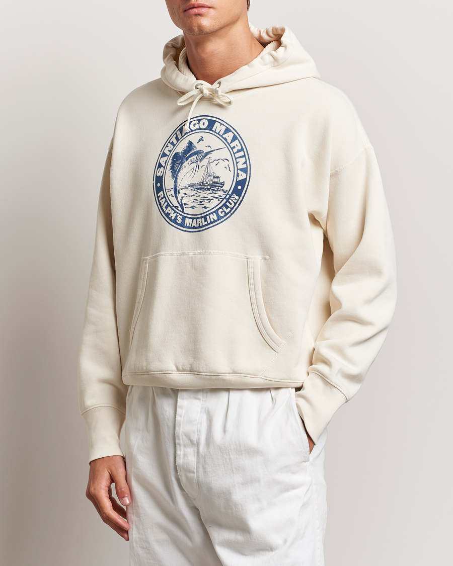 Herr |  | Polo Ralph Lauren | Graphic Vintage Fleece Hoodie Herbal Milk