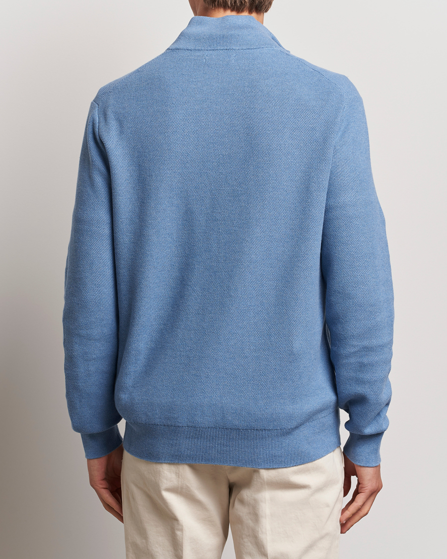Herr | Tröjor | Polo Ralph Lauren | Textured Half Zip Lake Heather