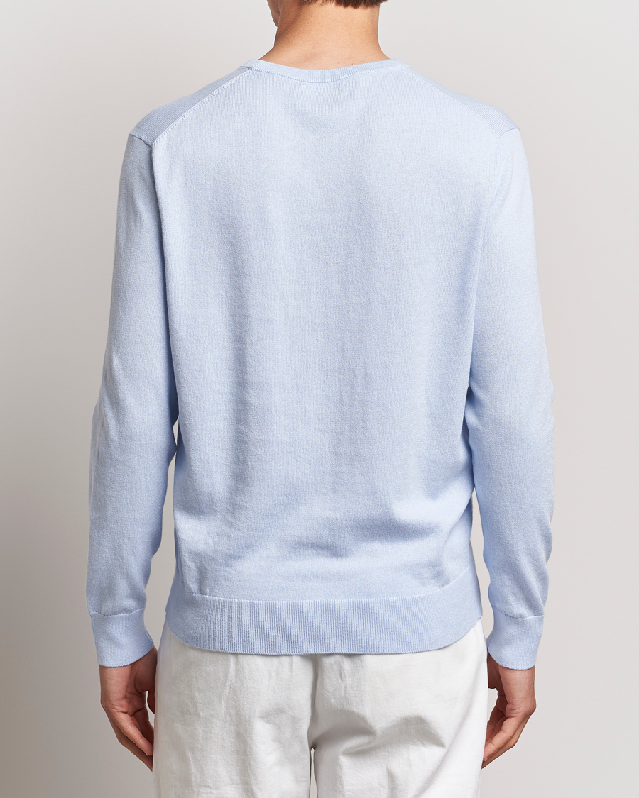 Herr | Tröjor | Polo Ralph Lauren | Cotton/Cashmere Crew Neck Pullover Oxford Blue