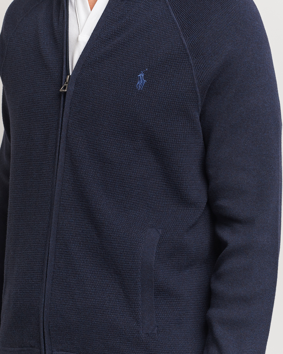 Herr | Tröjor | Polo Ralph Lauren | Textured Full Zip Navy Heather