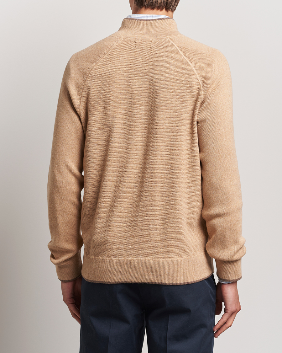 Herr | Tröjor | Polo Ralph Lauren | Textured Full Zip Camel Melange
