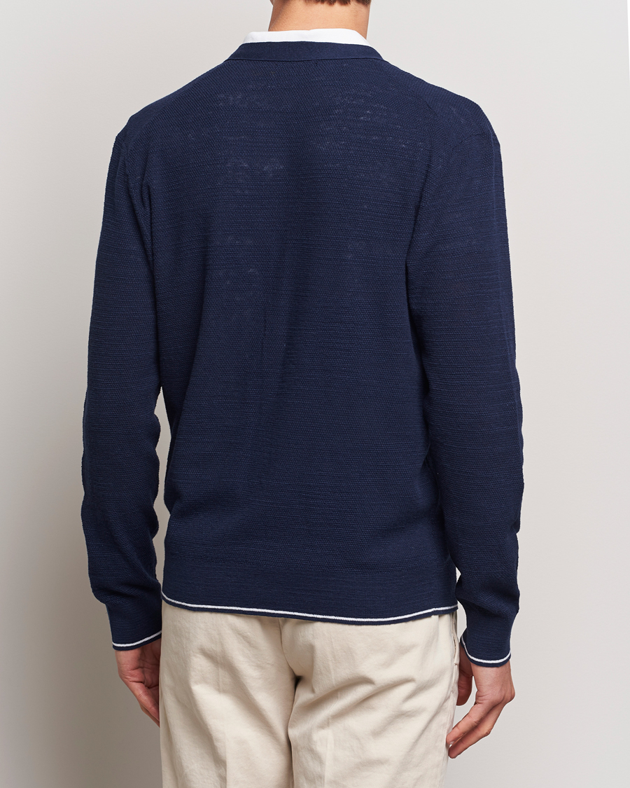Herr | Tröjor | Polo Ralph Lauren | Textured Knitted Cardigan Bright Navy