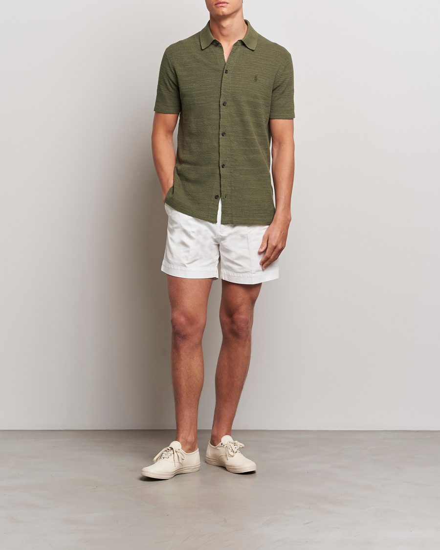 Herr | Skjortor | Polo Ralph Lauren | Textured Knitted Short Sleeve Shirt Thermal Green