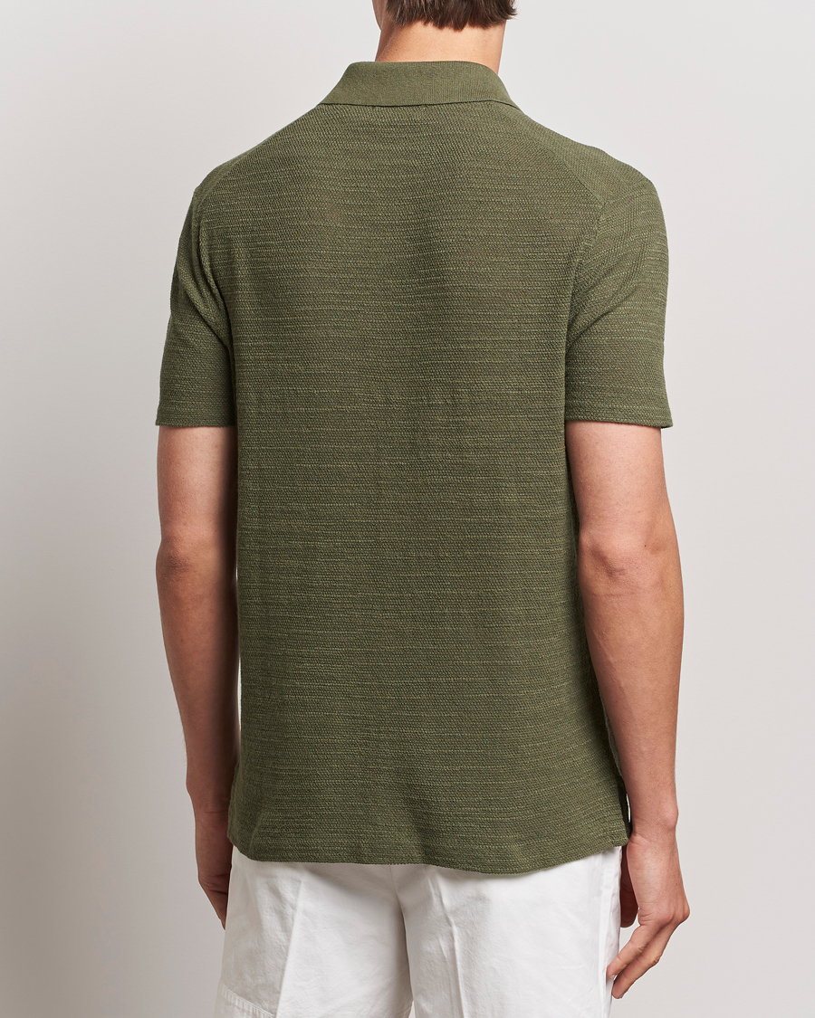 Herr | Skjortor | Polo Ralph Lauren | Textured Knitted Short Sleeve Shirt Thermal Green