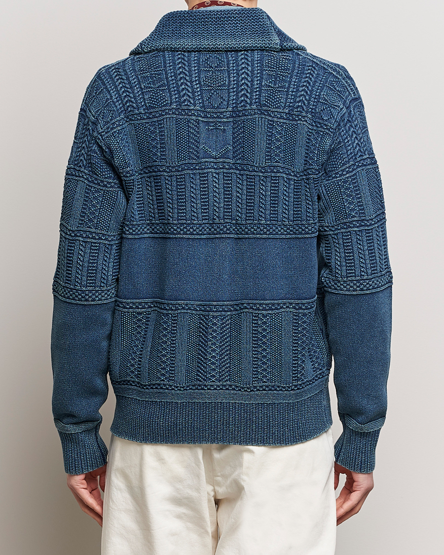 Herr | Tröjor | Polo Ralph Lauren | Knitted Shawl Collar Cardigan Dark Indigo