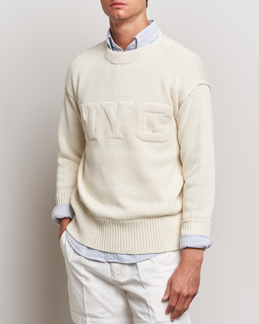 Herr | Tröjor | Polo Ralph Lauren | NYC Knitted Sweater Cream