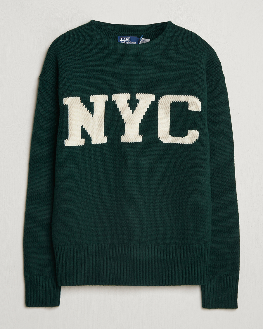 Herr | Tröjor | Polo Ralph Lauren | NYC Knitted Sweater Moss Agate
